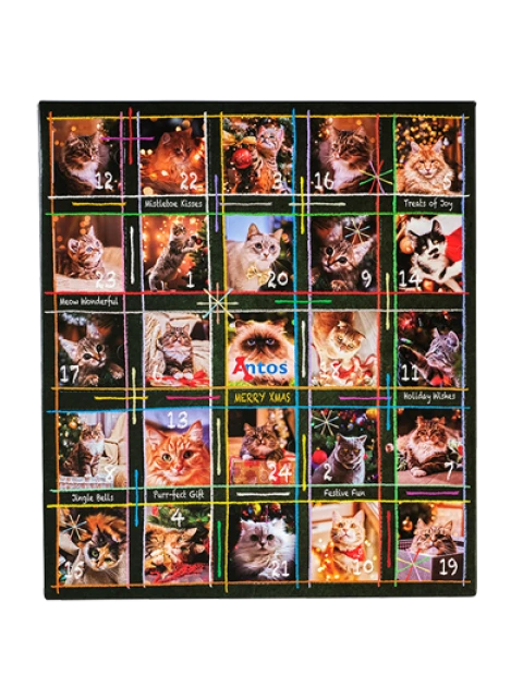 Calendario Navideño de Adviento 200 gr - Gatos