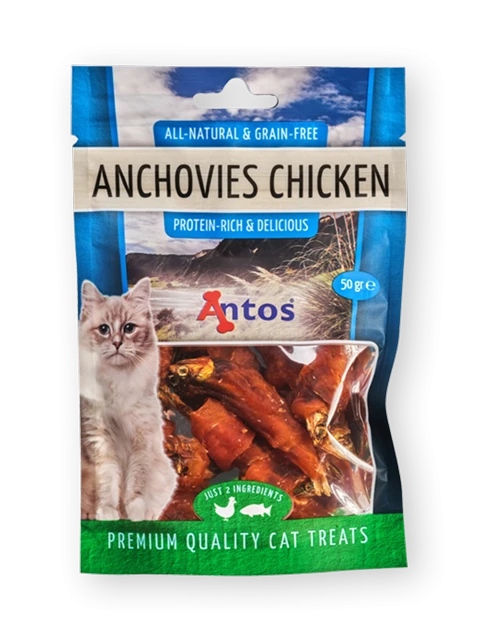 Cat Treats Anchoas&Pollo 50 gr