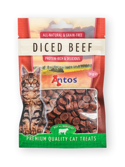 Cat Treats Diced Buey 50 gr