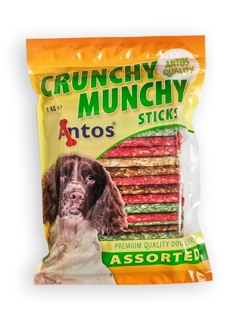 Crunchy Munchy Sticks 5" 10 mm Variado