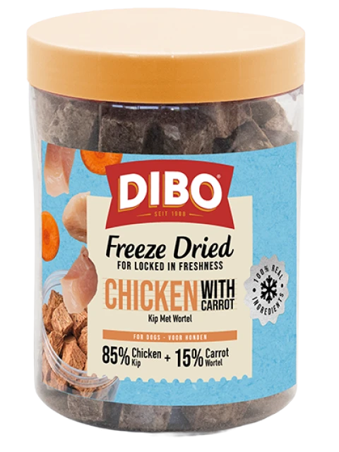 DIBO Freeze Dried Kip & Wortel 90 gr