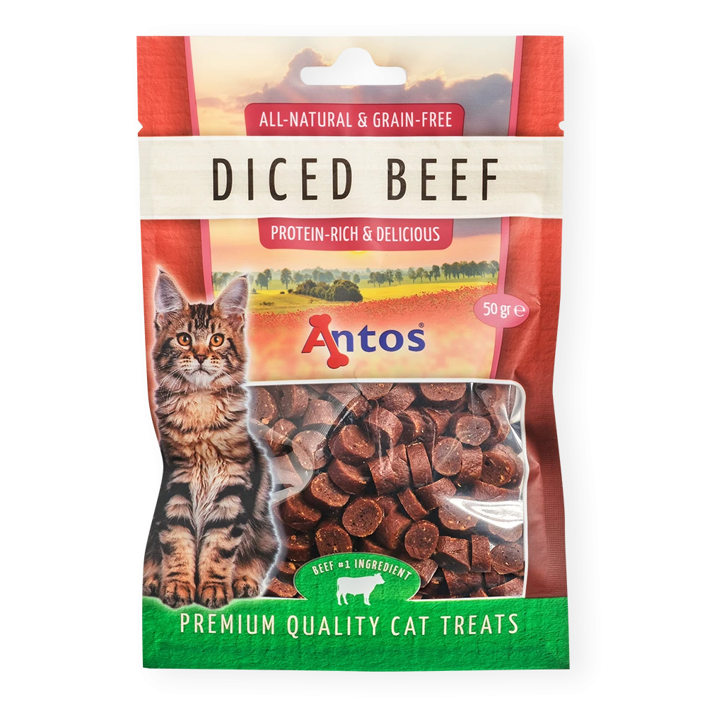 Cat Treats Diced Buey 50 gr