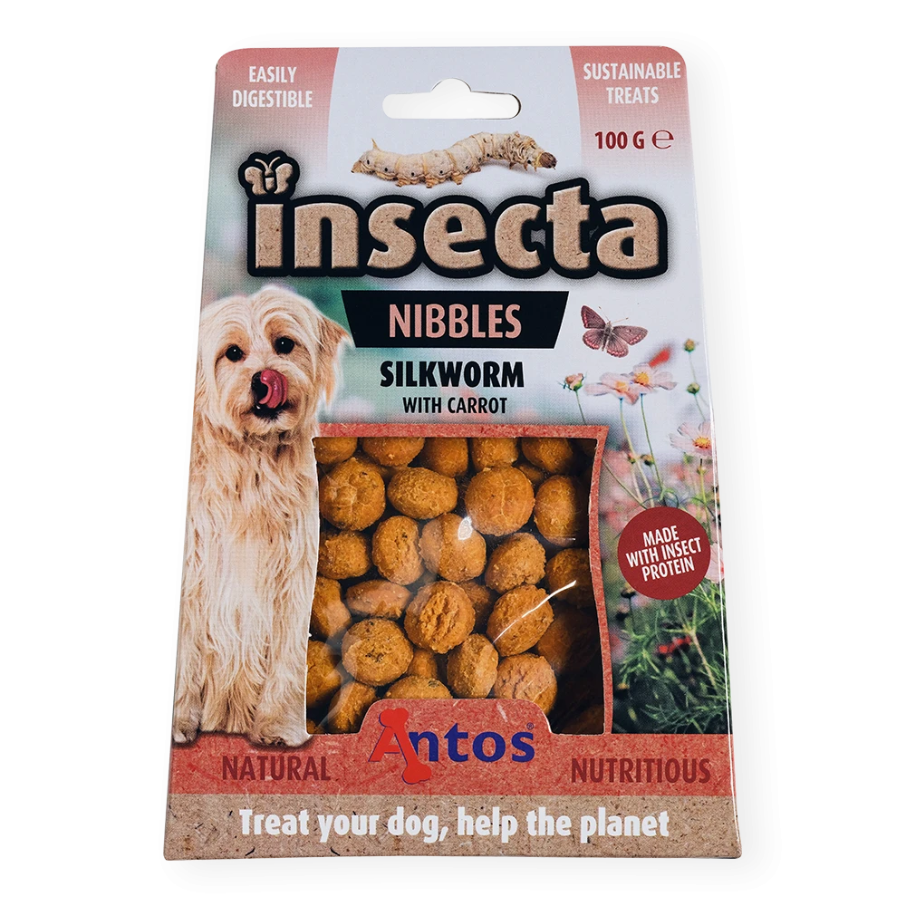 Insecta Nibbles Gusano de Seda & Zanahoria 100 gr