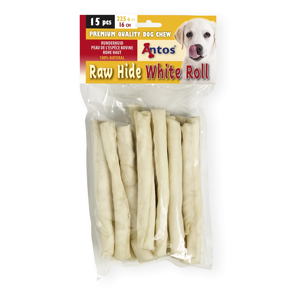 Raw Hide White Roll 15 piezas