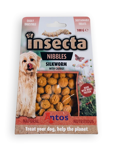 Insecta Nibbles Gusano de Seda & Zanahoria 100 gr