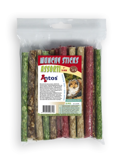 Munchy Sticks 5" 10 mm Variado 25 piezas