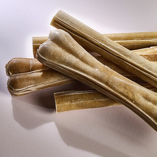 Snacks de cuero crudo para perros