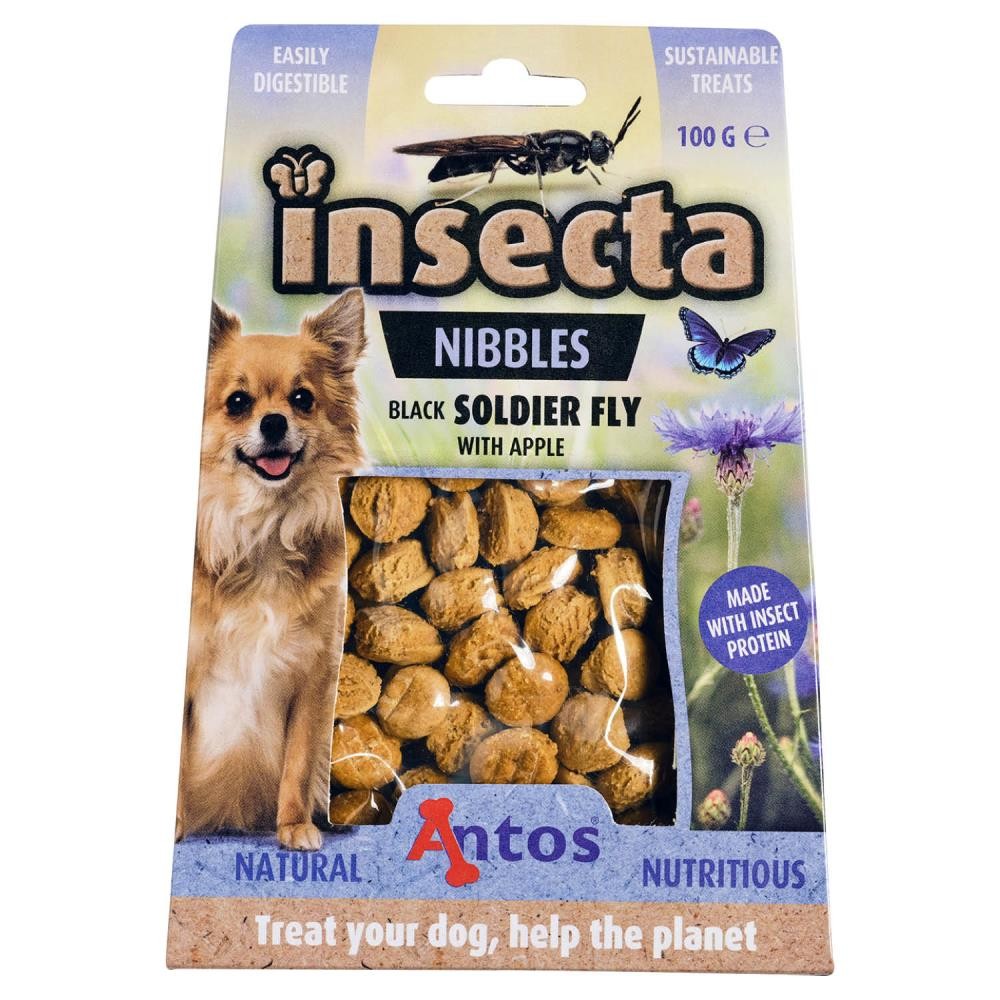 Insecta Nibbles Soldado Negro Vuela & Manzana 100 gr