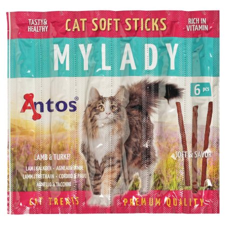 Cat Soft Sticks Mylady Cordero&Pavo 6 piezas